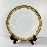 Set of 6 "Yvonne" iron earth plates, Orchies, early 20th century