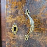 Art Decò display cabinet in walnut burl