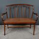 Curved beech bench, stamped J&J Kohn – Early 20th century