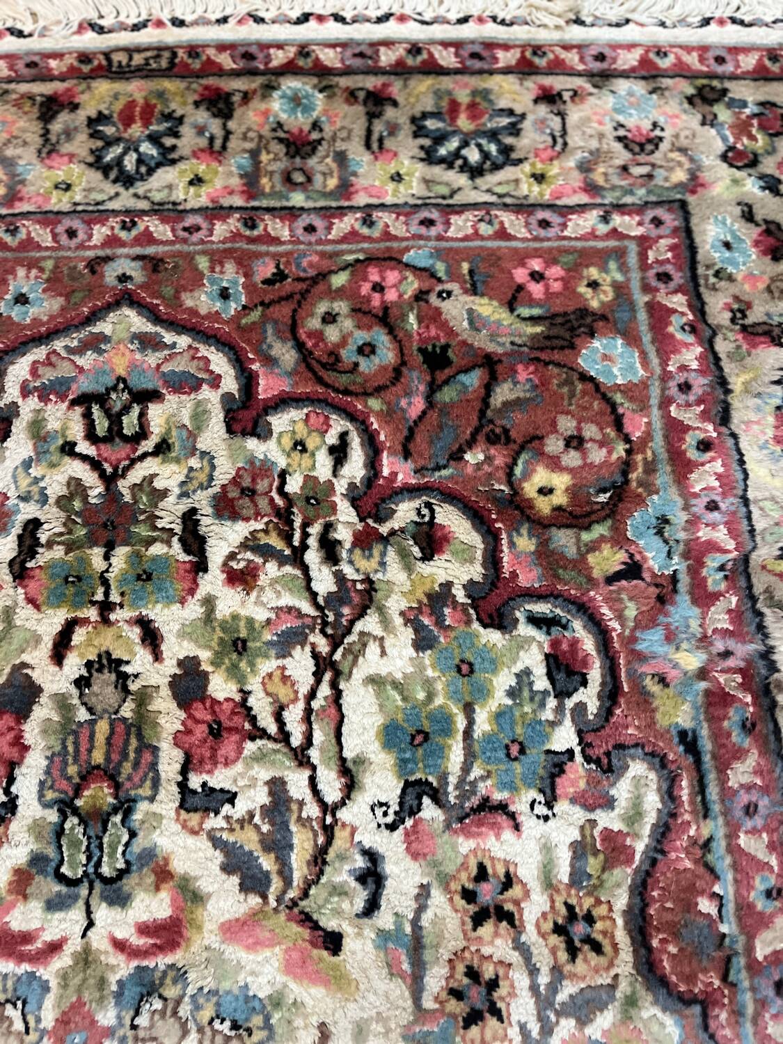 Oriental silk rug