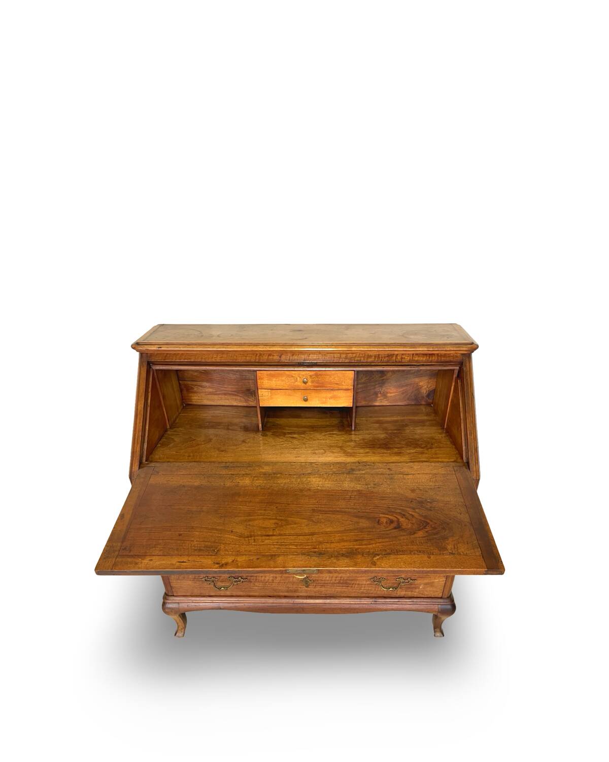Antique Italian secrétaire in solid walnut, 1920s/1930s.