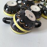 Vintage Breton mini cups – HB & St Jean – 9 pieces