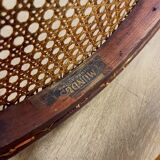 Paire de chaises bistrot cannées Mundus Ungvar Ungarn 1900