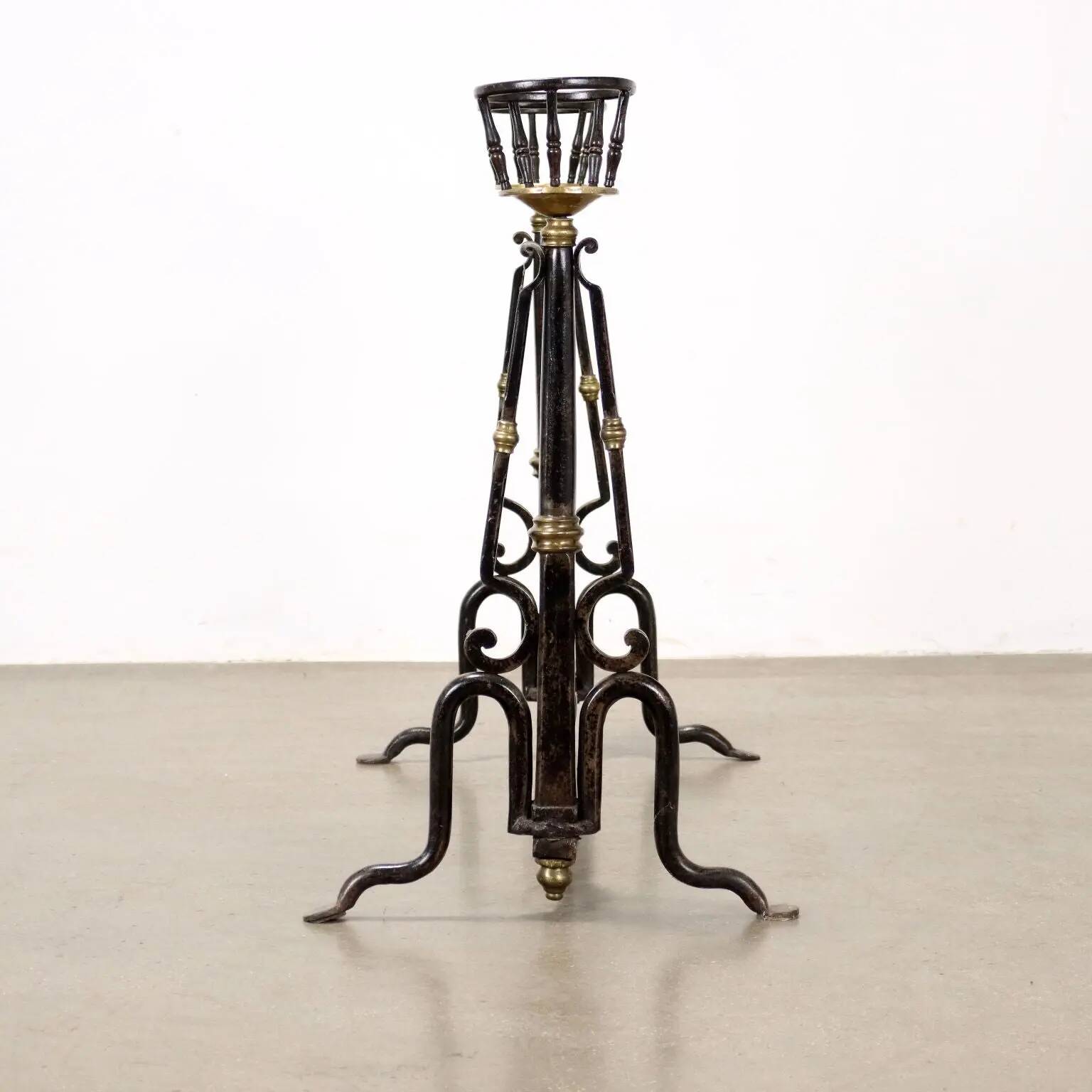 Old wrought iron fire grates, Europe, 19th-20th century