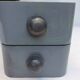 Duo vintage wooden drawers