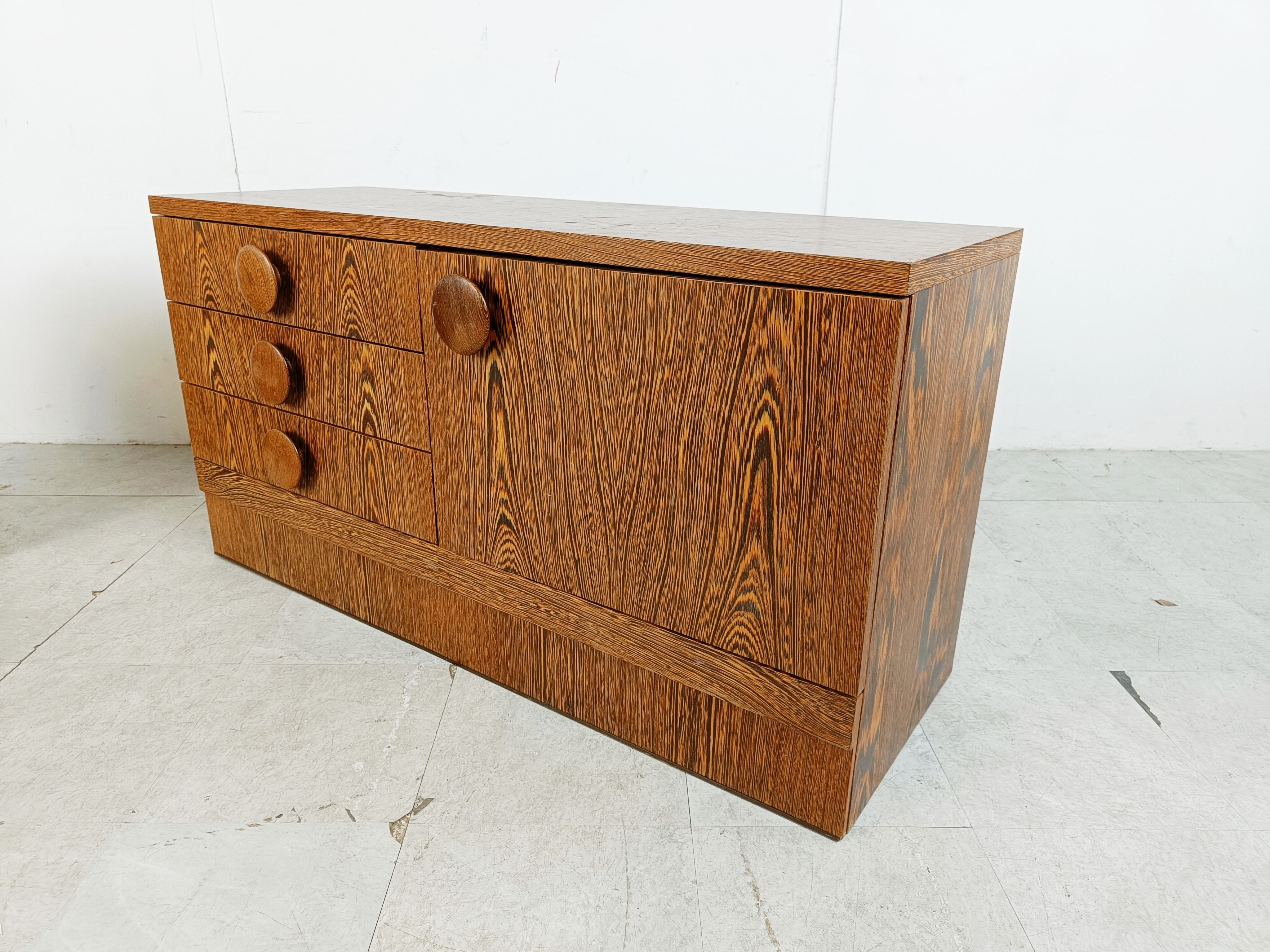 Set of brutalist cabinets, 1970s