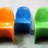 Suite de 3 chaises Verner Panton, Vitra