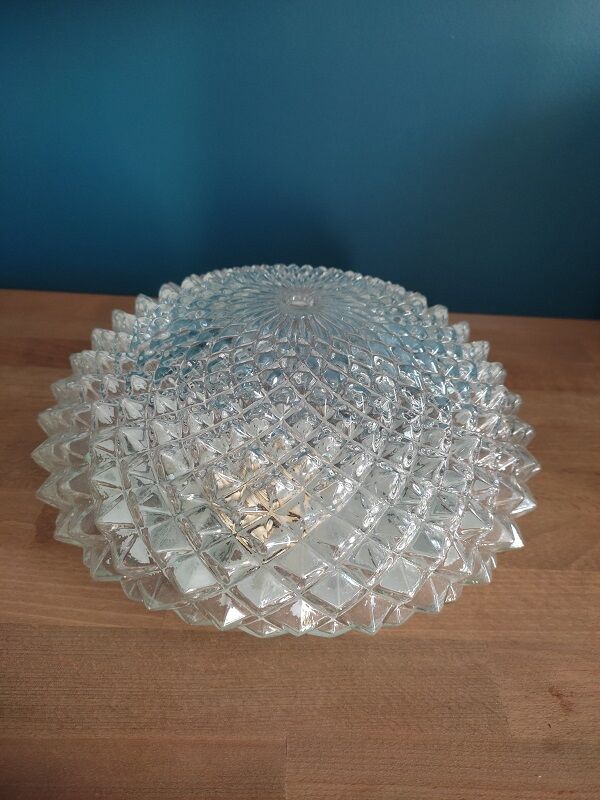 Ceiling lamp Original wall lamp in molded glass Pineapple old dp 0322128