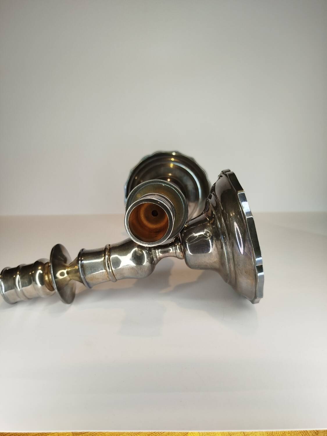 Pair of Saint Medard candlesticks