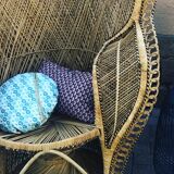 Vintage rattan armchair Emmanuelle