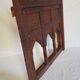 Carved wooden window with rear support for possible mirror