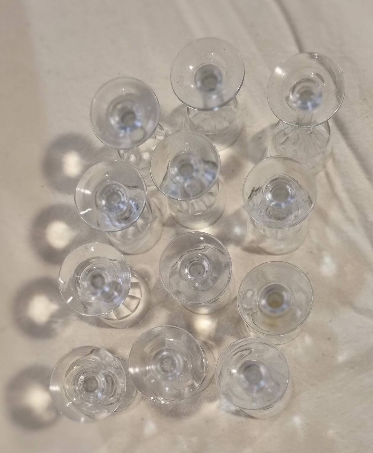 Set of 12 digestive glasses