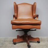 Leather office chair by Fior, 1980