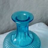 Blue glass decanter
