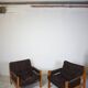 Pair velvet armchairs 70
