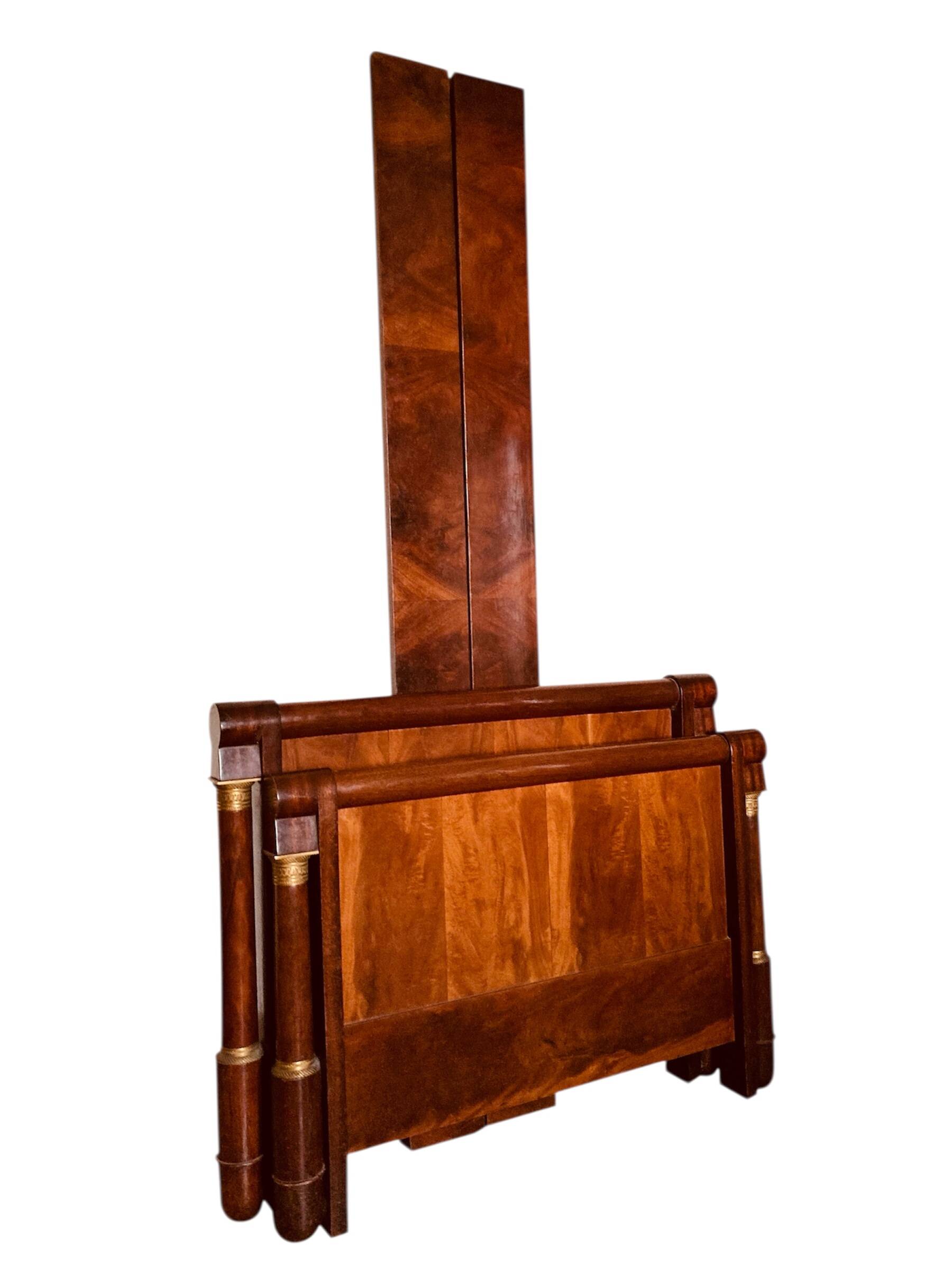 Empire-style mahogany bed