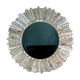 Mirror in patinated natural wood