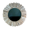 Mirror in patinated natural wood