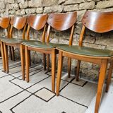 Set of 6 danish chairs 1960