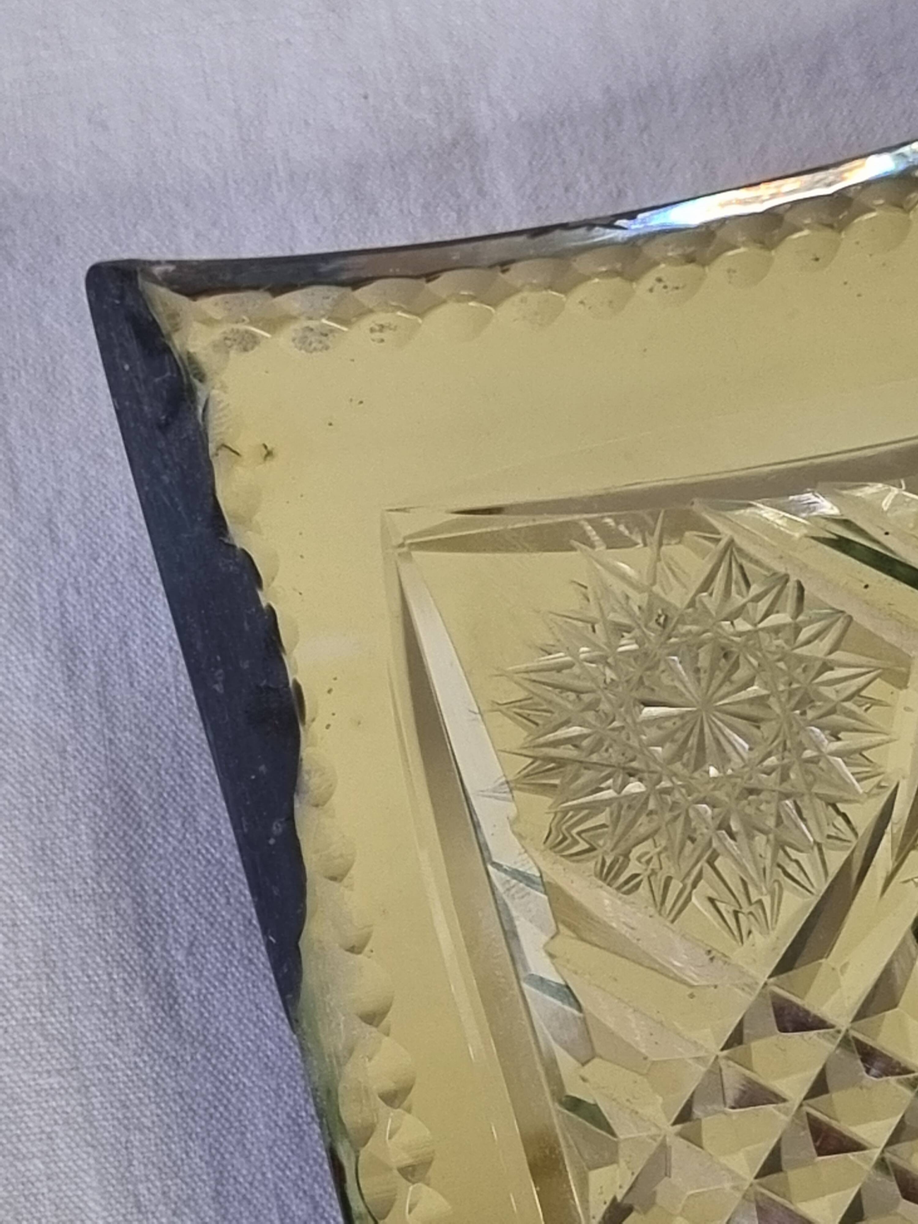 Large vintage Venetian style engraved mirror, 81 x 53 cm, 1950