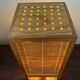 Lampe vintage en bois et osier