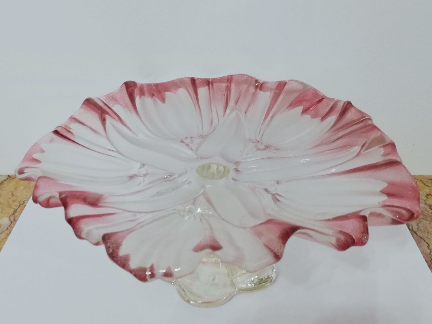Mikasa frosty crystal standing dessert dish