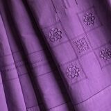 Old linen and cotton sheet iris violet