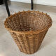 Rattan wastepaper basket 1950.