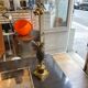 Palm lamp brass