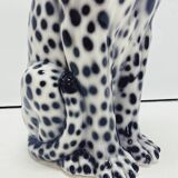 Ceramic Statue Leopard White