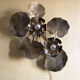 Large water lily wall lamp from the Florart house, 1960s-1970s