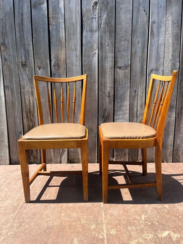 Vintage wooden dining chairs