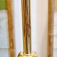 Josef Frank, floor lamp model 2564, for Svenskt Tenn, Sweden, 1950s. Beautiful patina.