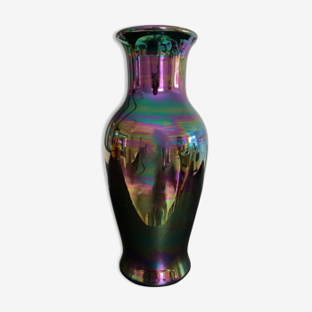 Vintage vase west Germany ceramic mercurized