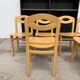 Suite de 6 chaises en hêtre