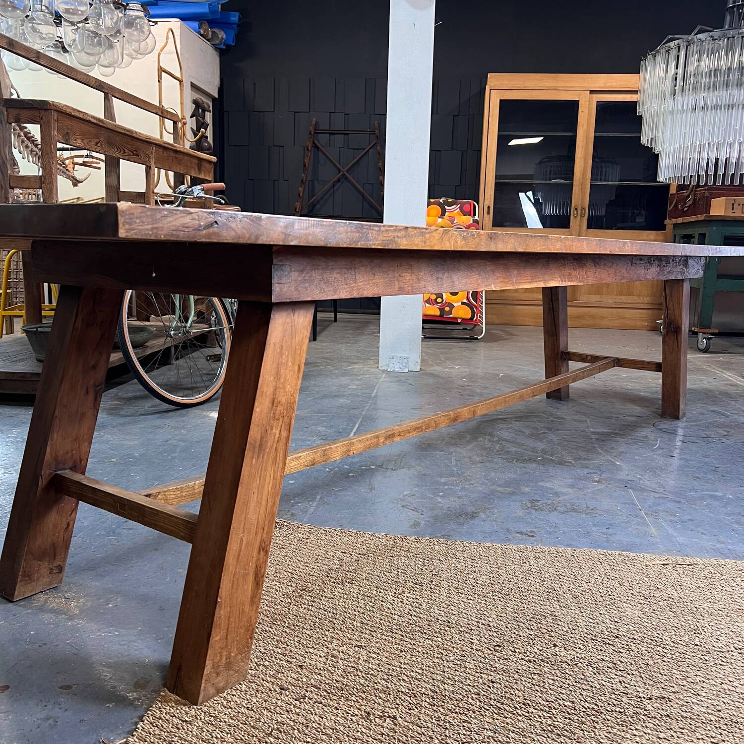 Oak farmhouse table