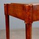 Table basse ancienne en acajou avec marqueterie, Italie, XIXe siècle