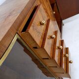 Art deco display cabinet in walnut veneer - Circa 1930