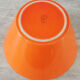 Orange earthenware salad bowl MBFA Pornic