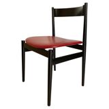 Italian Modern Dining Chairs Set of Six, Gianfranco Frattini for Cassina, Italy 1960 's