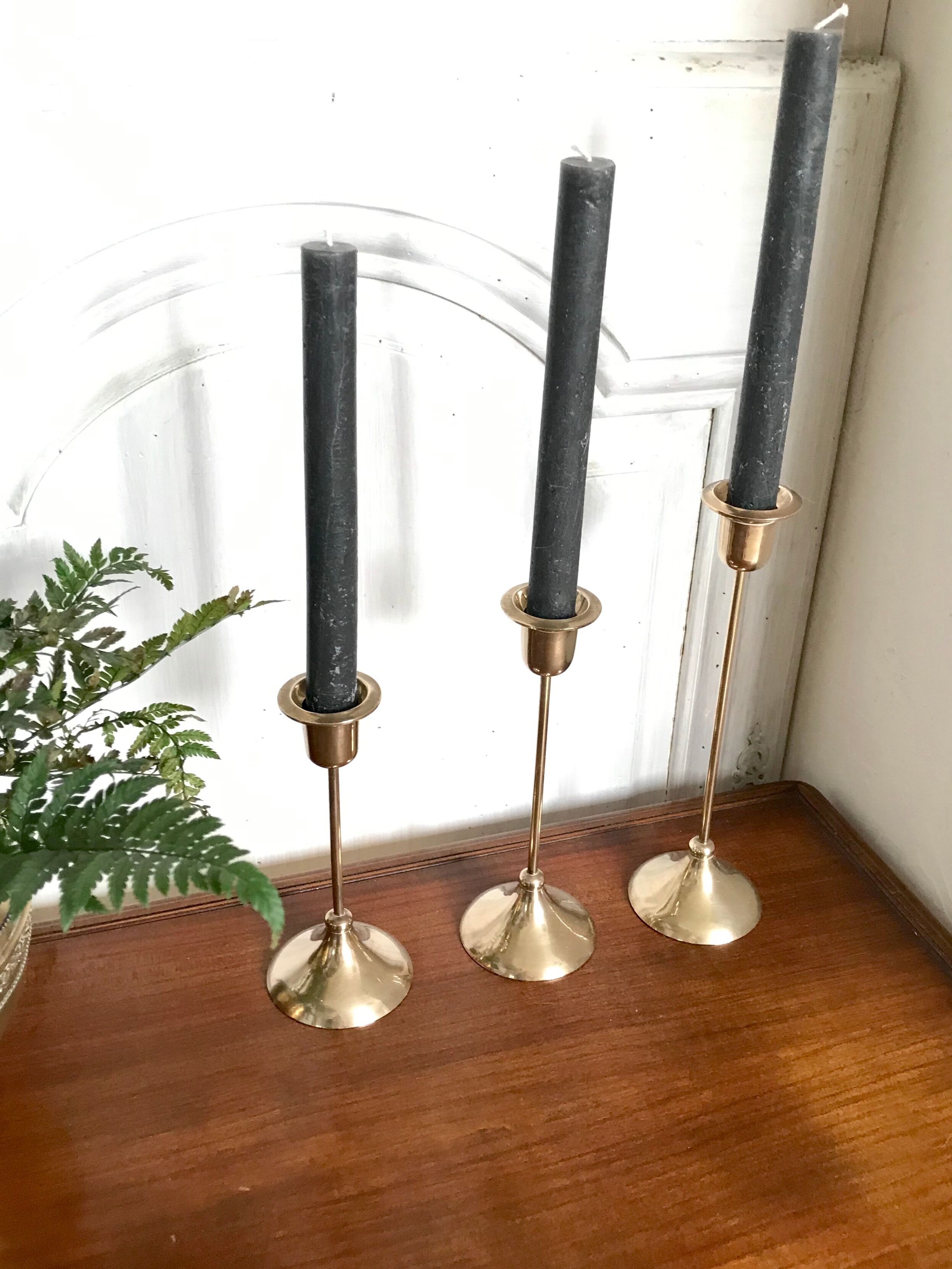 Brass candlesticks