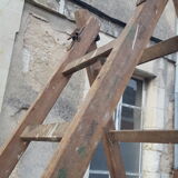 Large double wood ladder