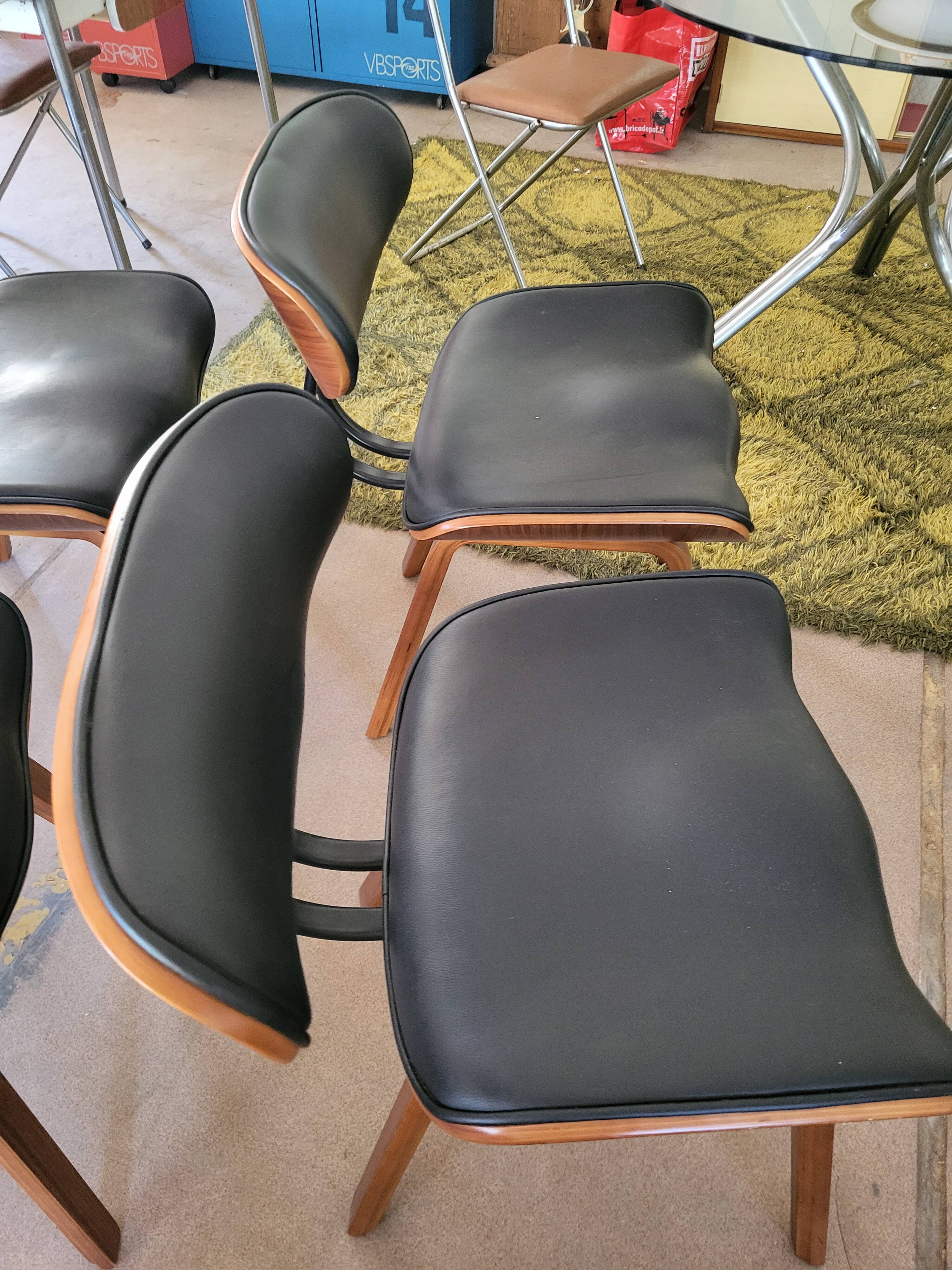 Lot de 4 chaises Dutchbone Black Wood