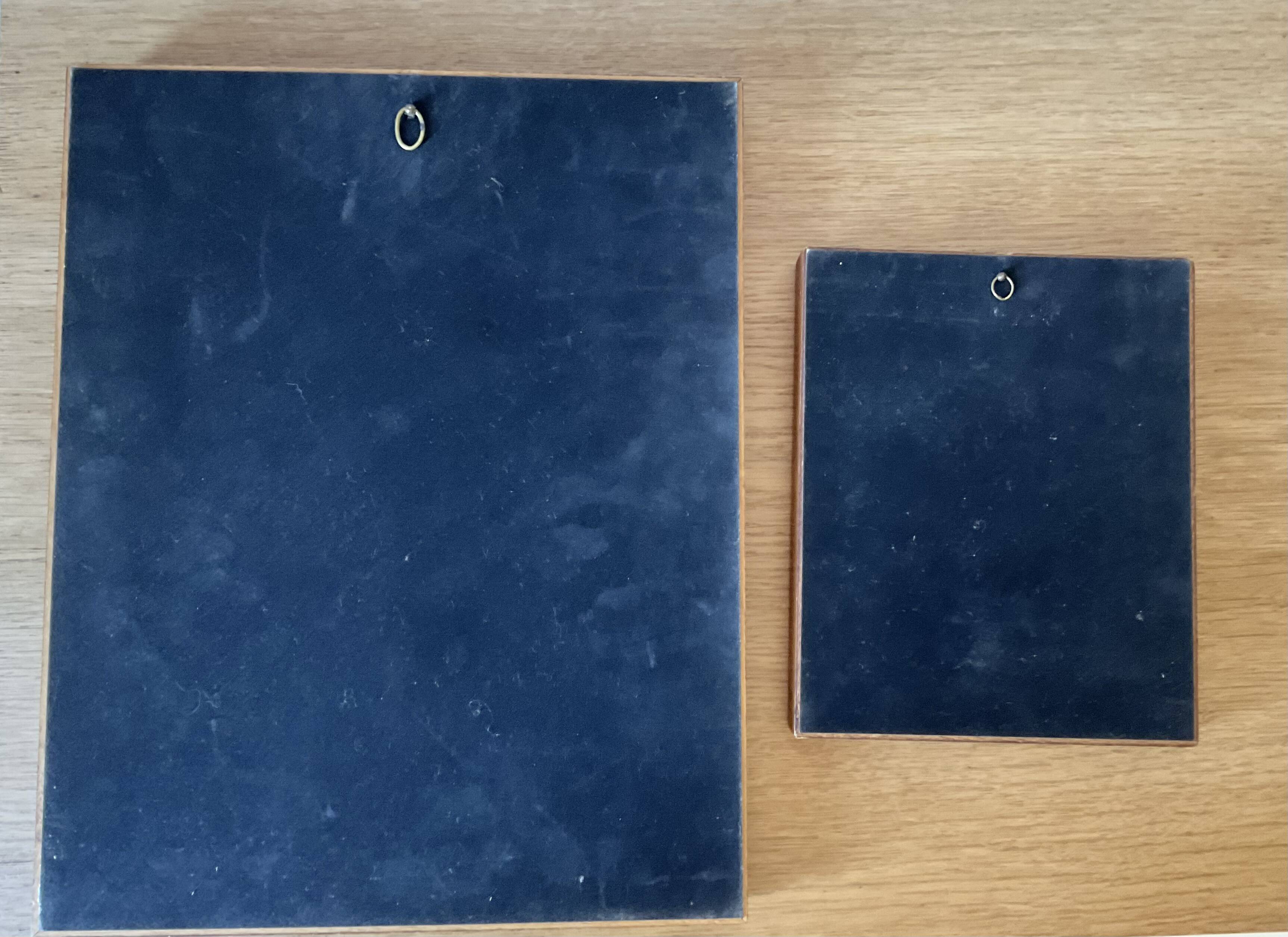 Lot de deux cadres papillons vintage