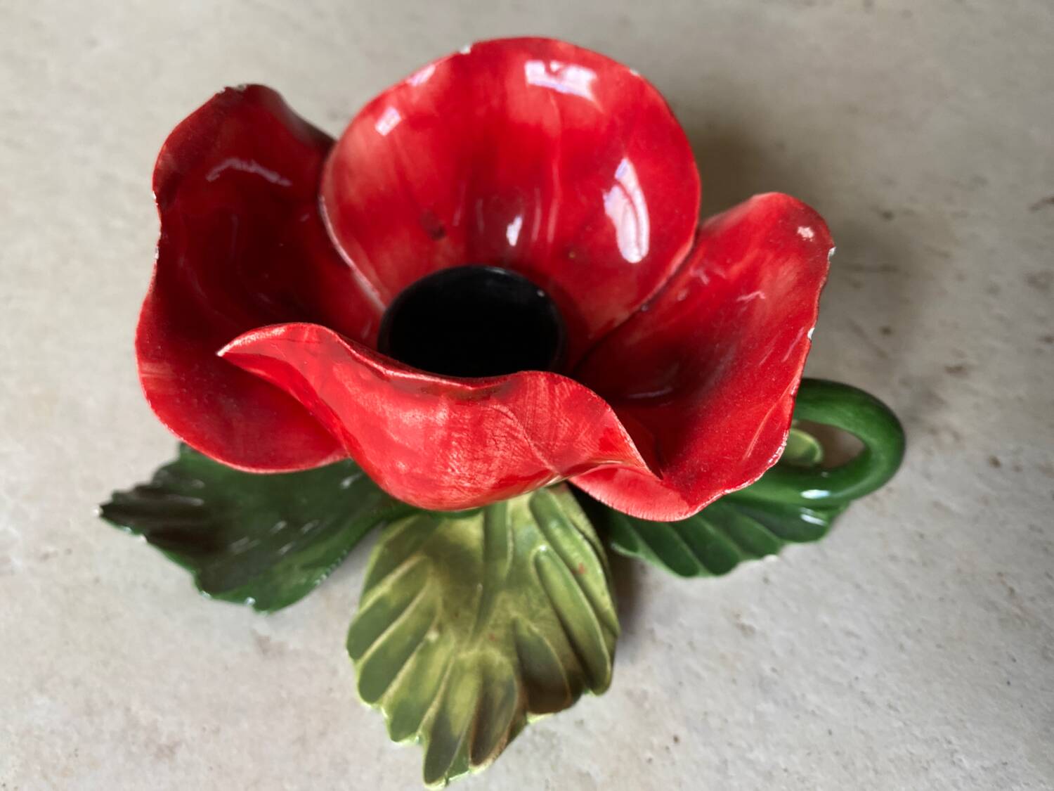 Vintage pink candle holder