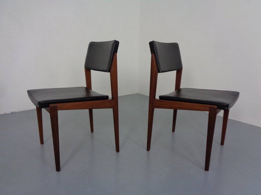 Set of Teak Dining Chairs Model 641P by Rudolf Glatzel for Thonet, 1960s