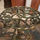 Louis XIV style wrought iron pot holder