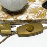 Table lamp, marble, glass an brass