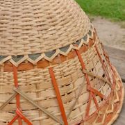 Suspension bell in rattan 3 colors, bohemian spirit seventies6