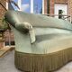 Water green velvet toad sofa